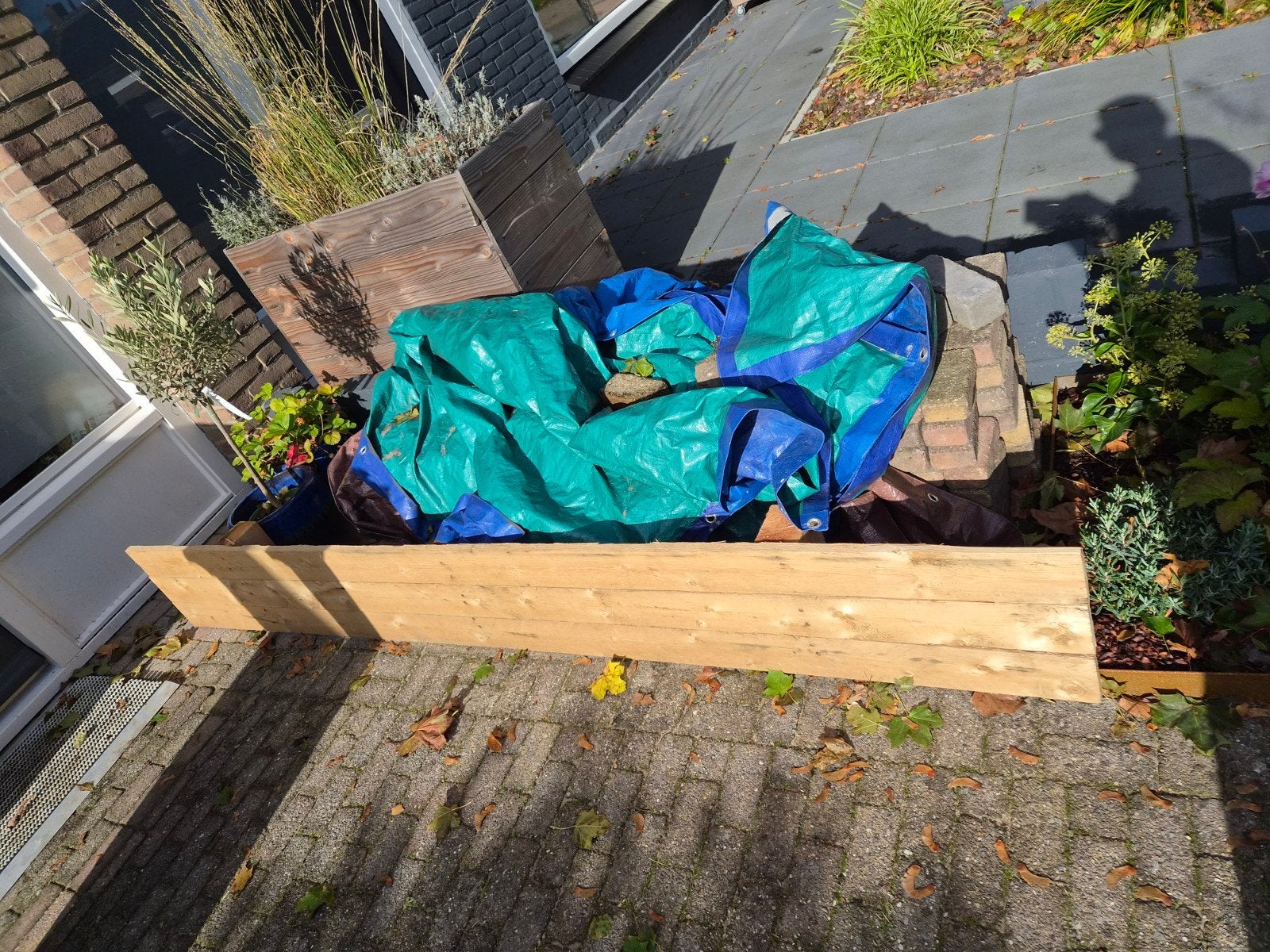 Lange, smalle pallet van ongeveer 230 x 40 cm, Ophalen, Gebruikt, 200 tot 250 cm, Pallet