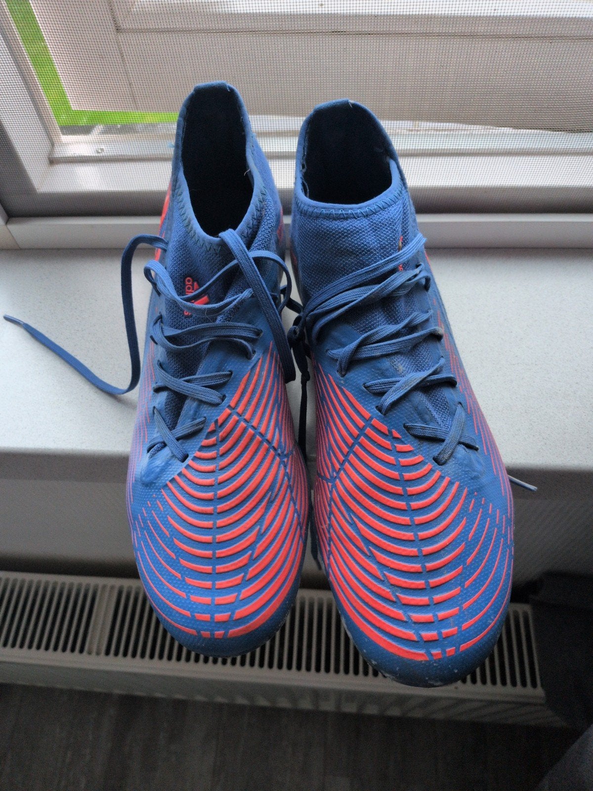 Adidas Predator voetbalschoenen - Blauw/Oranje, Maat XS of kleiner, Ophalen of Verzenden, Zo goed als nieuw, Schoenen