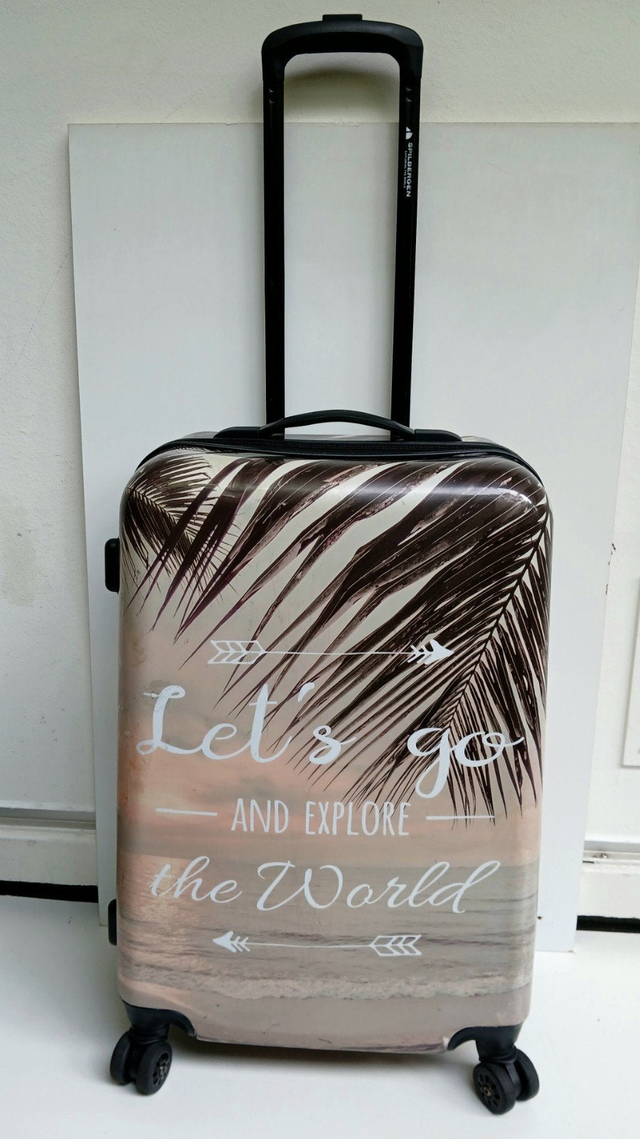 Large Explorer Hardshell Spinner 4 wielen 65x42x26cm 60liter, Gebruikt, Hard kunststof, 45 tot 55 cm, Ophalen of Verzenden
