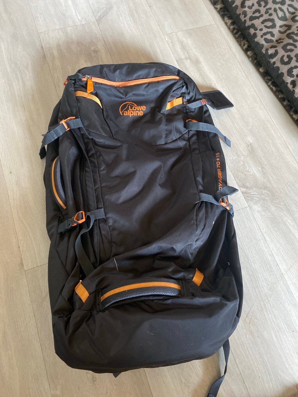 Lowe Alpine Voyager 70+15 Backpack - Zwart/Oranje, Ophalen of Verzenden, Zo goed als nieuw