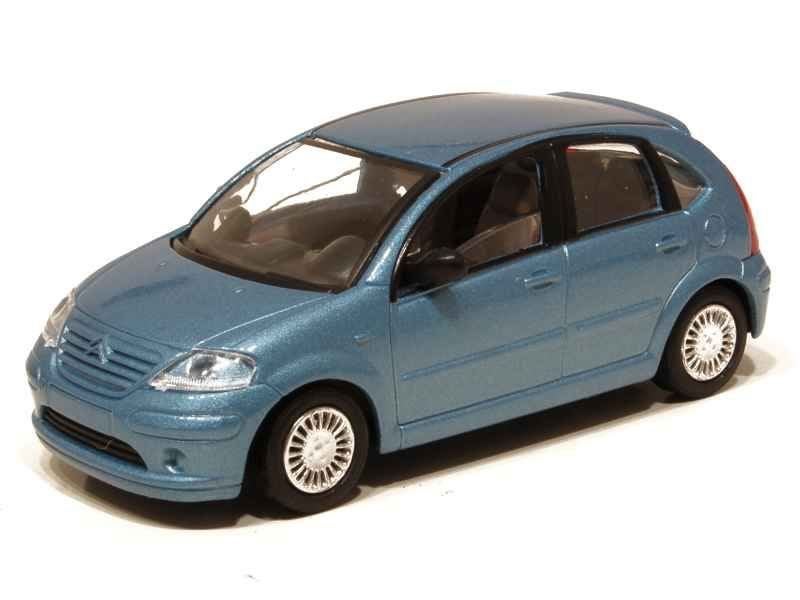 Citroen C3 2002 blauw Solido 1:43, Hobby en Vrije tijd, Ophalen of Verzenden, Nieuw, Auto, Solido