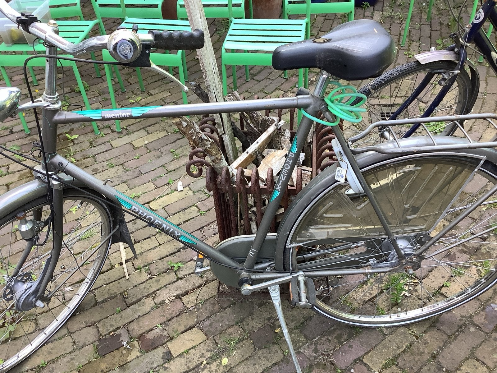 Phoenix Mentor herenfiets - Grijs met versnellingen, Gebruikt, Versnellingen, 57 tot 61 cm, Trommelrem