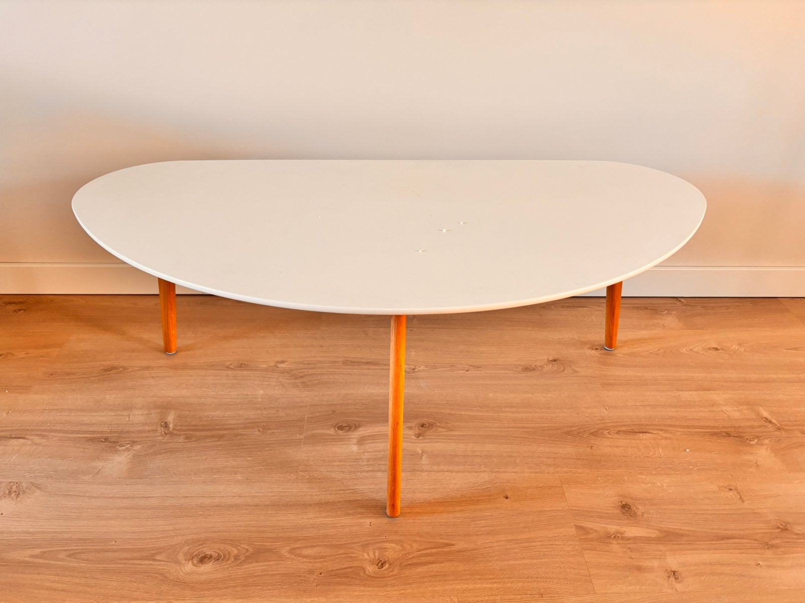Witte salontafel Jysk, Ophalen, 100 tot 150 cm, 50 tot 100 cm, Zo goed als nieuw