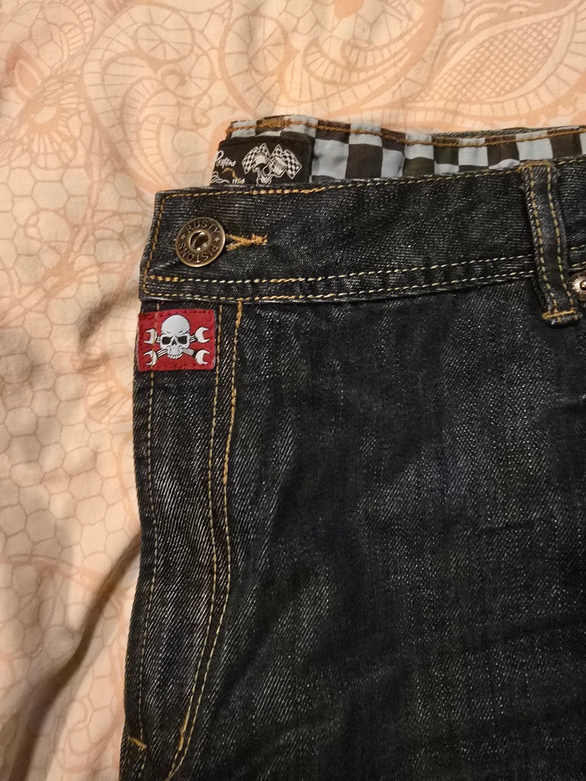 Rockabilly Jeans, Kleding | Dames, Ophalen of Verzenden, Zo goed als nieuw, Blauw