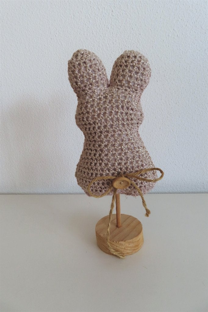 Konijn op stok glitter (3311), Ophalen of Verzenden, Nieuw, Kraamcadeau