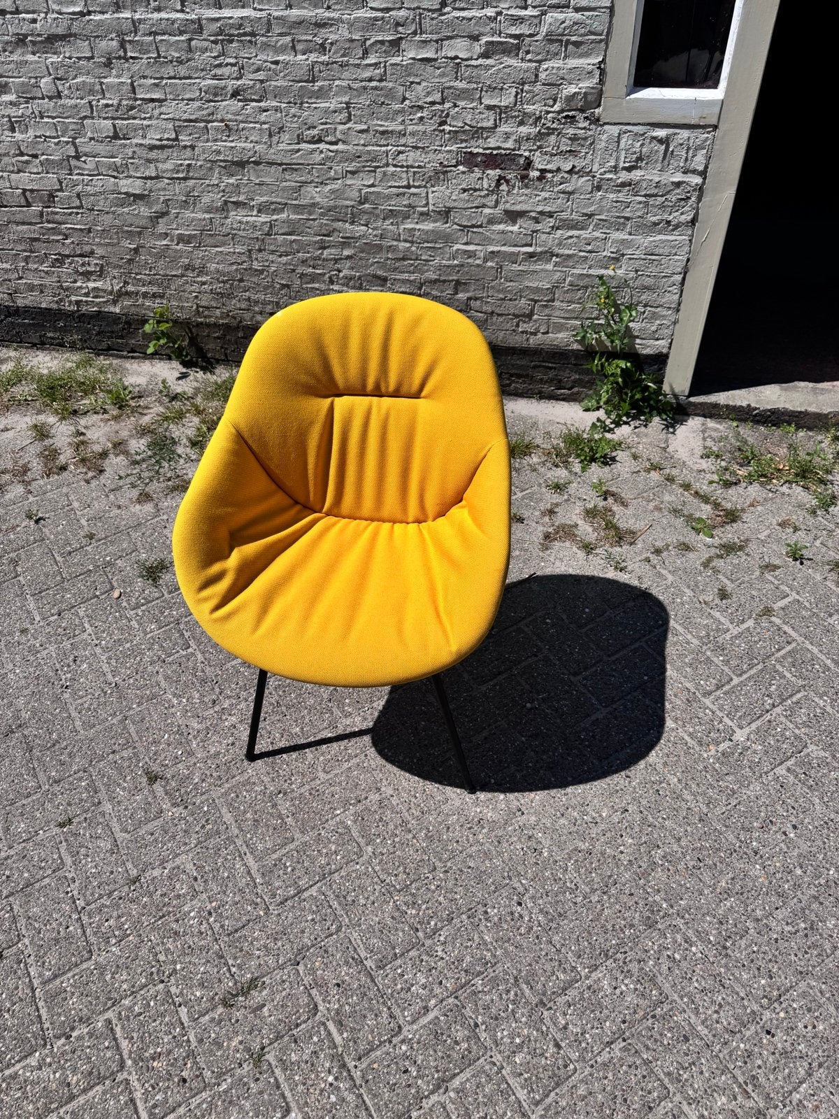 2x Gele stoel - Comfortabel en stijlvol, Twee, Overige kleuren, Ophalen of Verzenden, Zo goed als nieuw