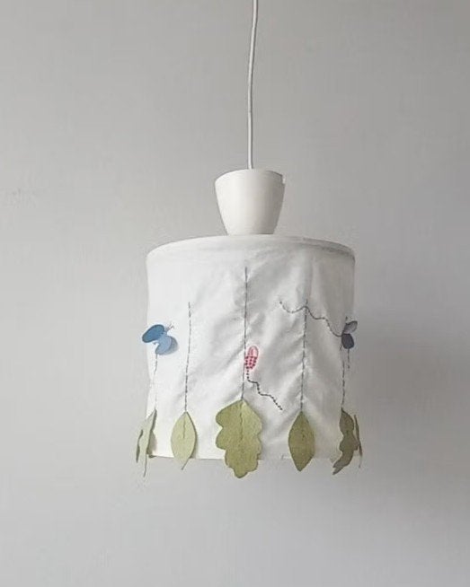 Ikea lamp Kaxig, Huis en Inrichting, Ophalen, Gebruikt, Textiel, E27 (groot)