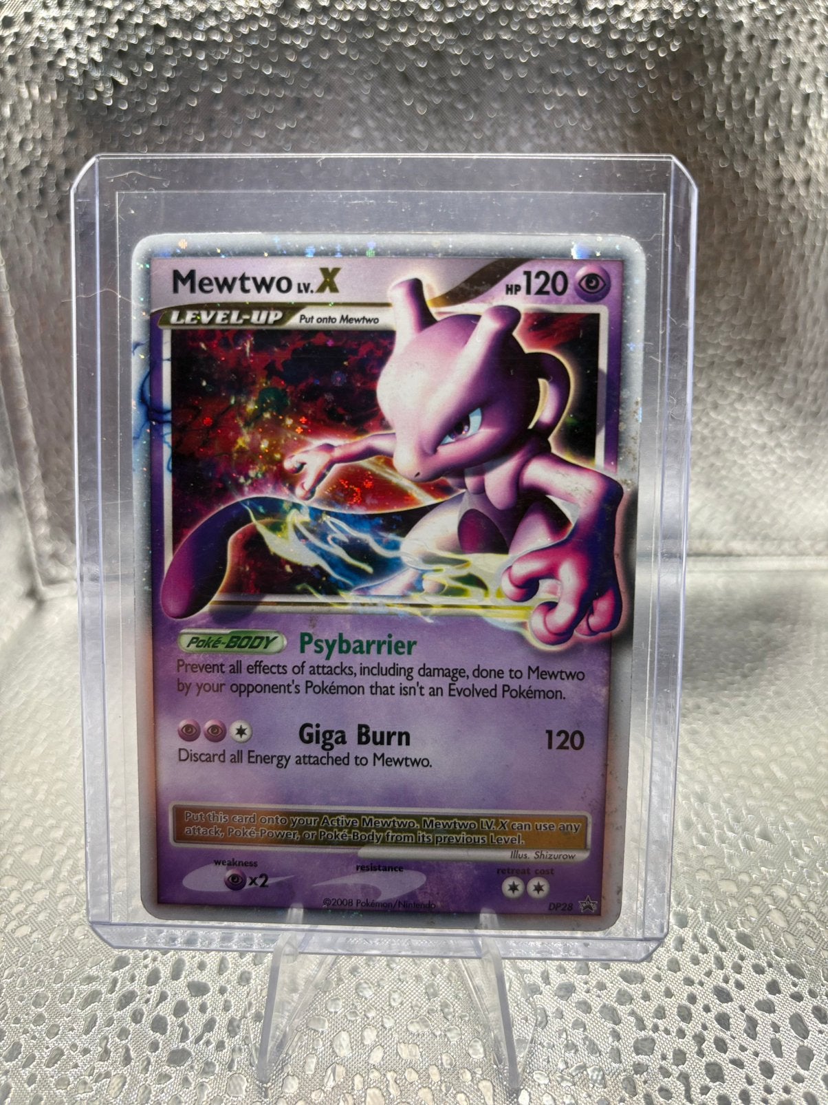 Mewtwo LV.X (DPPR 28) DP Black Star Promos - Singles, Ophalen of Verzenden, Gebruikt, Losse kaart