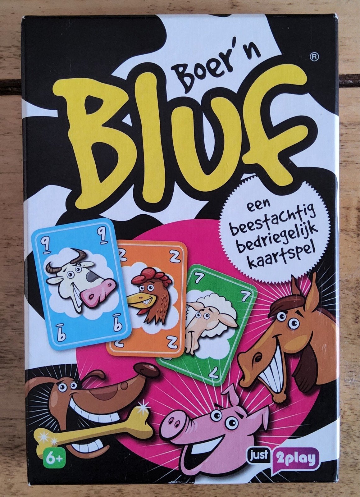 Boer'n Bluf - Een beestachtig bedriegelijk kaartspel, Een of twee spelers, Ophalen, Zo goed als nieuw, Just 2 Play