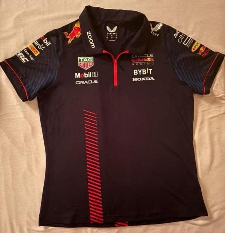 Polo Red Bull Racing Max Verstappen 2022 maat 42, Blauw, Overige typen, Ophalen of Verzenden, Gedragen