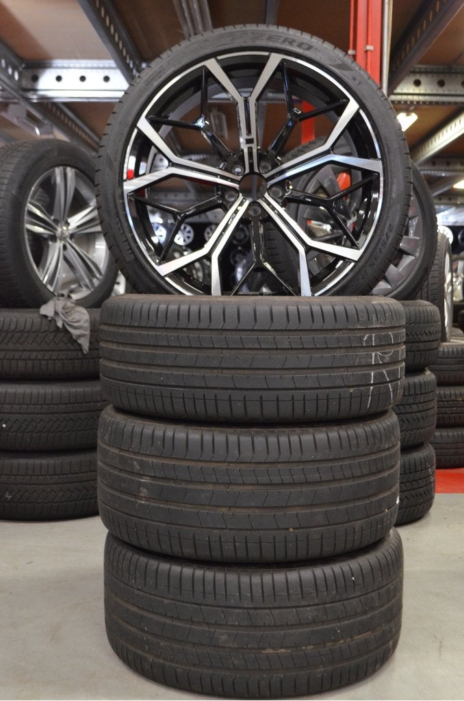 22" BMW X5 G05 X6 G06 Velgen Breedset + Zomerbanden + TPMS, Niet ingevuld, 275 mm, Banden en Velgen, Niet ingevuld
