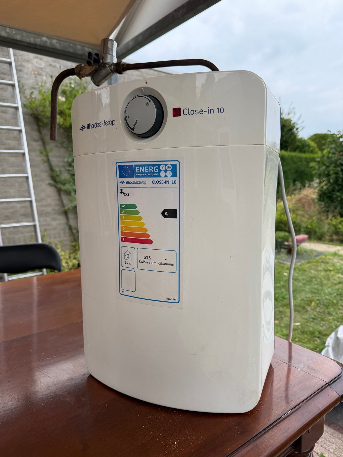 Itho Daalderop Close-in 10 liter boiler, Ophalen, Gebruikt, Aardgas, Boiler