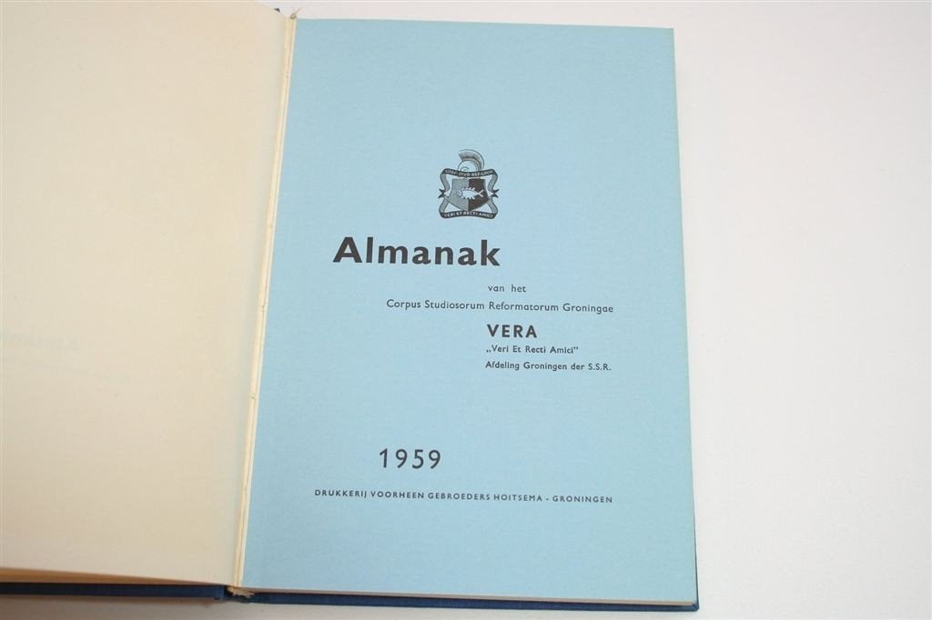 Almanak VERA Groningen [1959] — Veri Et Recti Amici, Boeken, Ophalen of Verzenden, Gelezen