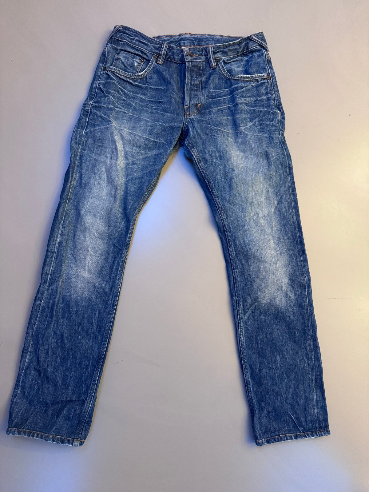 NS Denim Smith Narrow Jeans W32 L34, Kleding | Heren, Ophalen of Verzenden, Gedragen, Blauw, W32 (confectie 46) of kleiner
