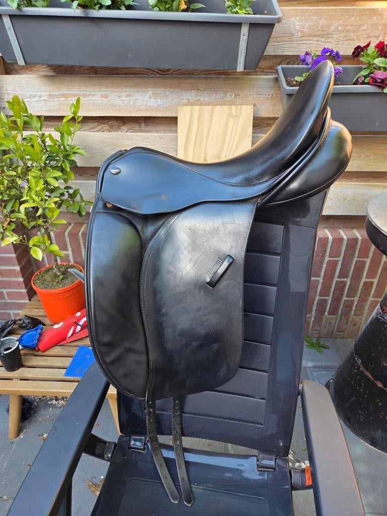 Euroriding diamant dressuurzadel, Dieren en Toebehoren, Paarden en Pony's | Zadels, Ophalen of Verzenden, Gebruikt, Dressuur