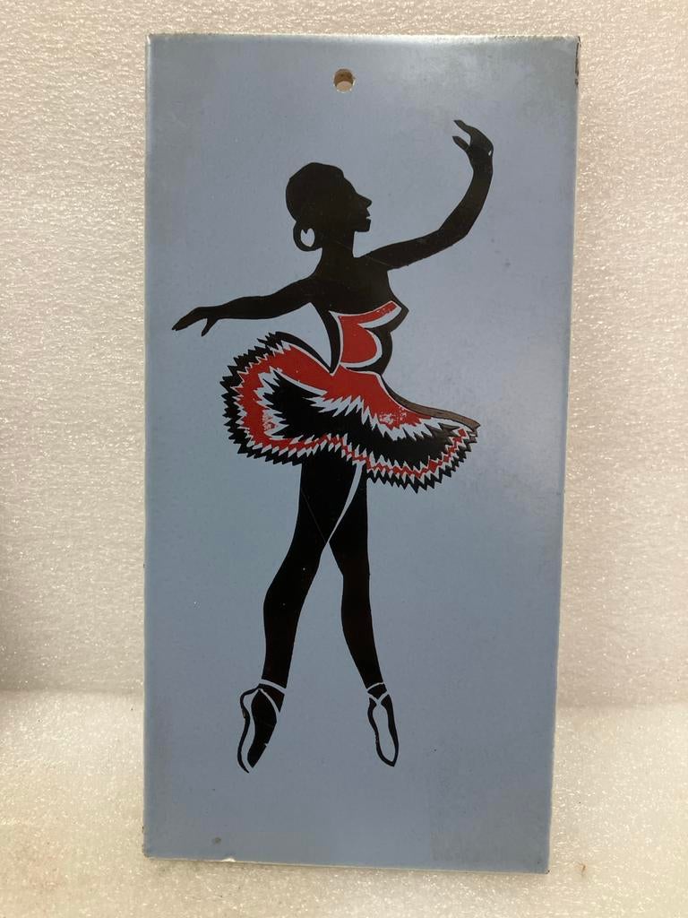 Vintage Mosa Holland Ballerina Tegeltje, Ophalen of Verzenden