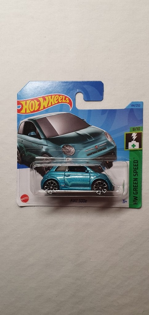 Hot wheels FIAT 500e teal, Ophalen of Verzenden, Nieuw, Auto