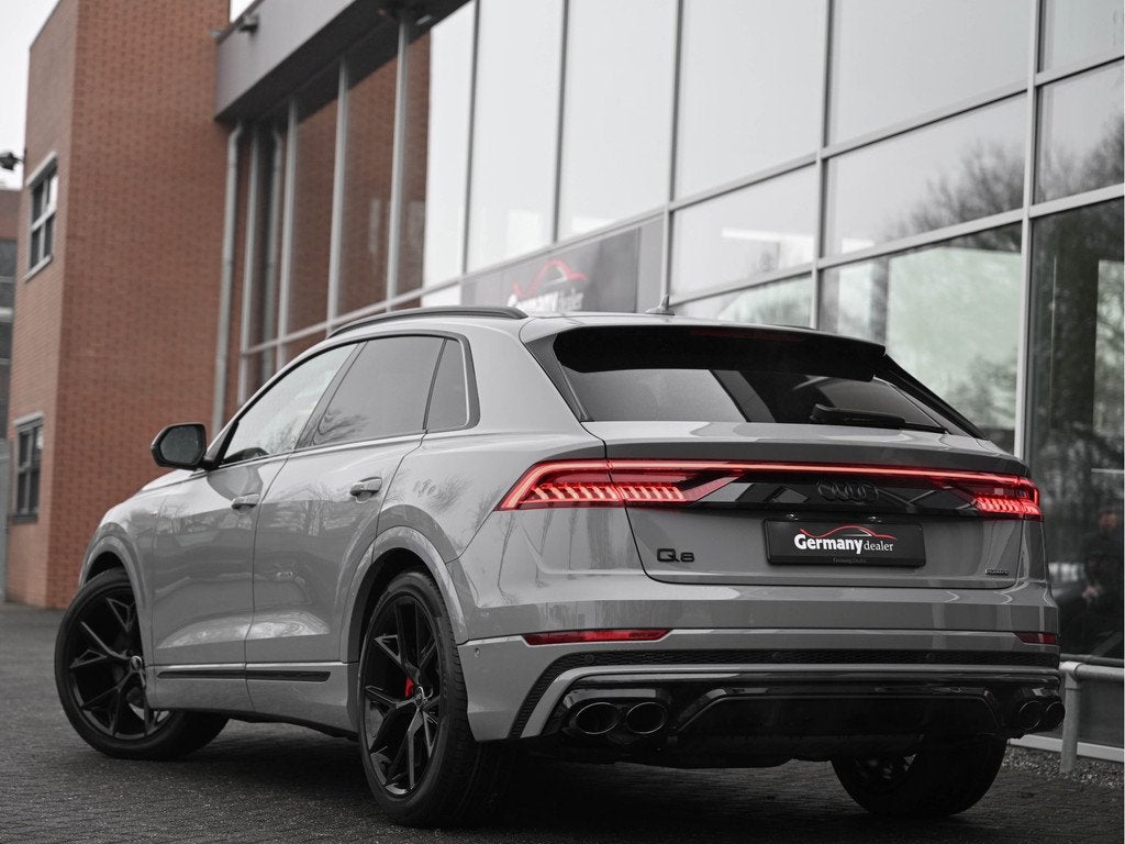 Audi Q8 55TFSI 340PK Quattro Nardo! 4W-best. RS-Zetels Carbo, Auto's, Audi, Automaat, Automatische klimaatregeling, Gebruikt, Zwart