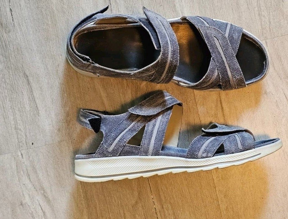 Comfortabele Durea sandalen in maat 42, wijdte G., Kleding | Dames, Schoenen, Zo goed als nieuw, Sandalen of Muiltjes, Blauw, Ophalen of Verzenden