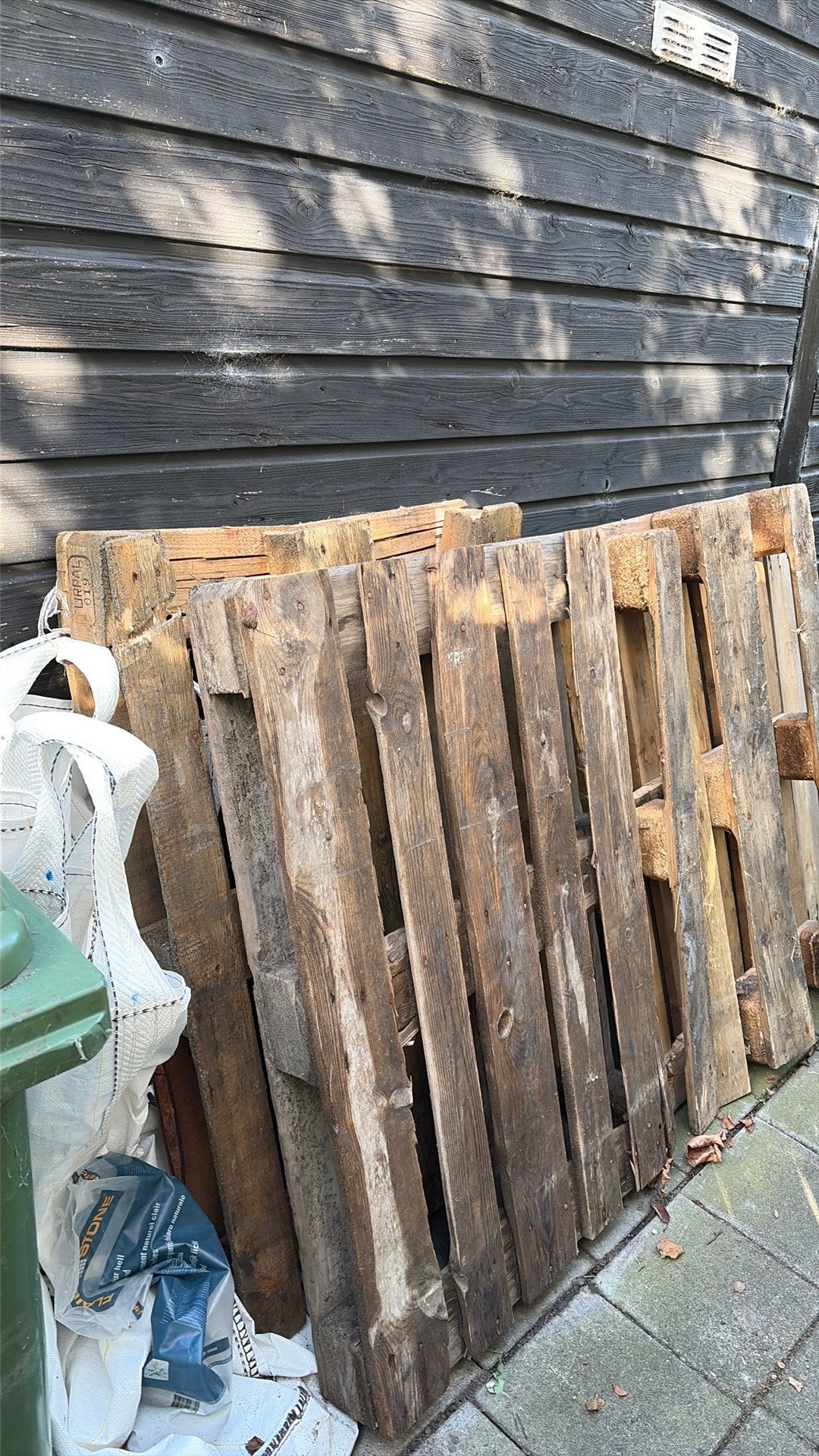 10 euro toe - 4 houten pallets ophalen, Ophalen, Gebruikt, Pallet