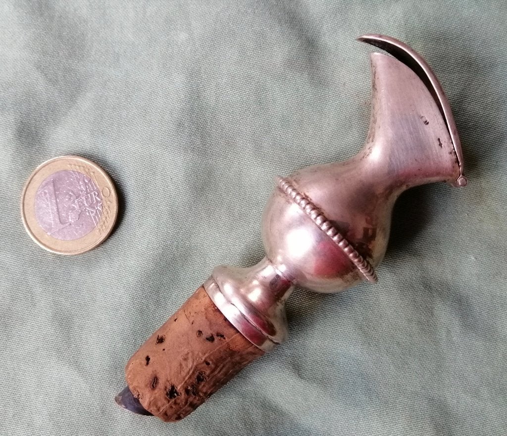 Zilveren schenk-kurk, Ophalen of Verzenden, Zilver