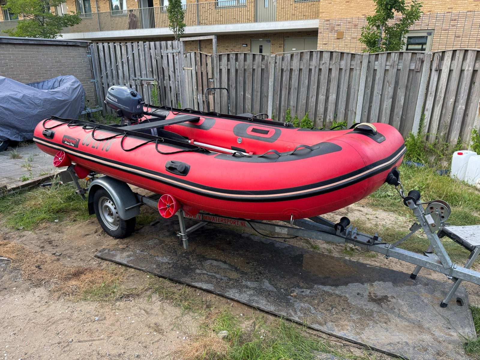 Nimarine Heavy Duty rubberboot met Yamaha buitenboordmotor, Ophalen, Nimarine, Gebruikt, Inclusief motor