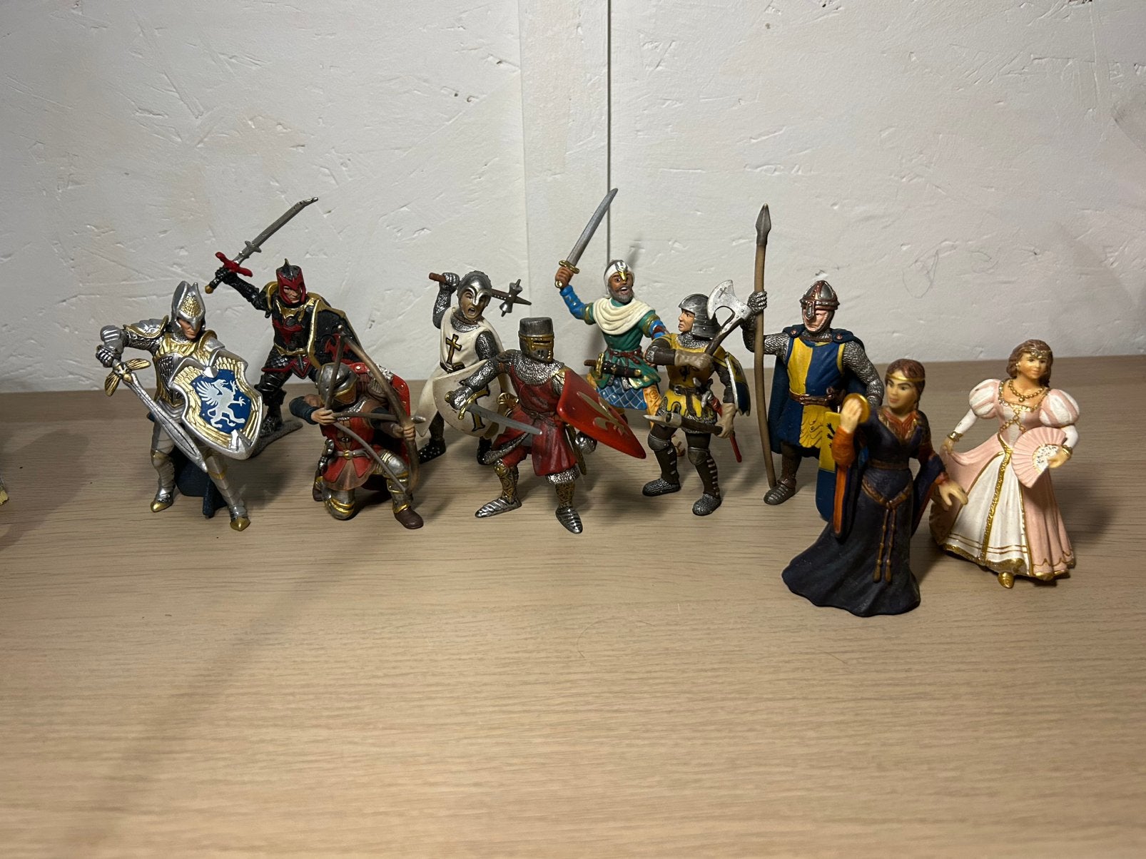 Schleich ridders, Ophalen of Verzenden, Zo goed als nieuw, Paard, Beeldje of Figuurtje