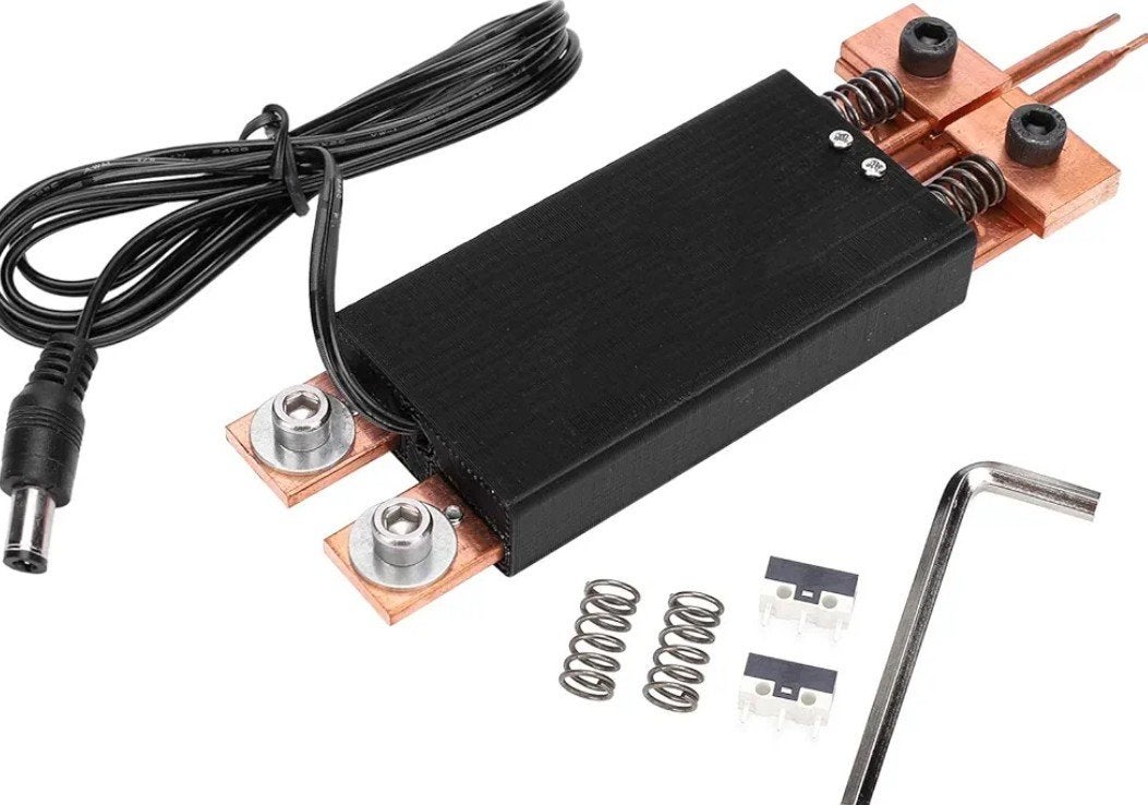 Puntlaspen / Spot welder + nikkel strip, Doe-het-zelf en Verbouw, Gereedschap | Lasapparaten, Verzenden, Nieuw, Elektroden