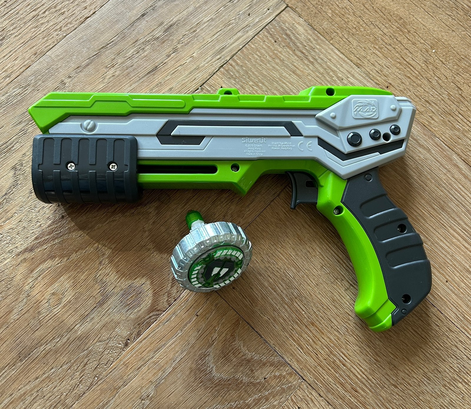 Spinner Mad pistool met spinner groen, Ophalen of Verzenden, Zo goed als nieuw