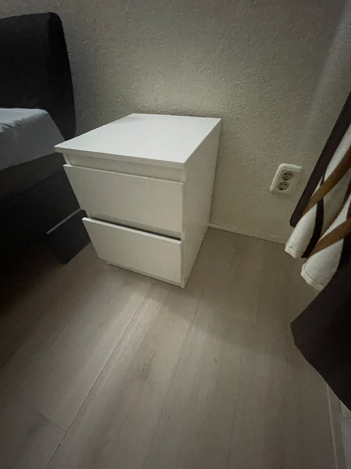 IKEA KULLEN ladekast wit - 2 laden, Huis en Inrichting, Kasten | Ladekasten, Ophalen, Minder dan 50 cm, 1 of 2 laden, Zo goed als nieuw
