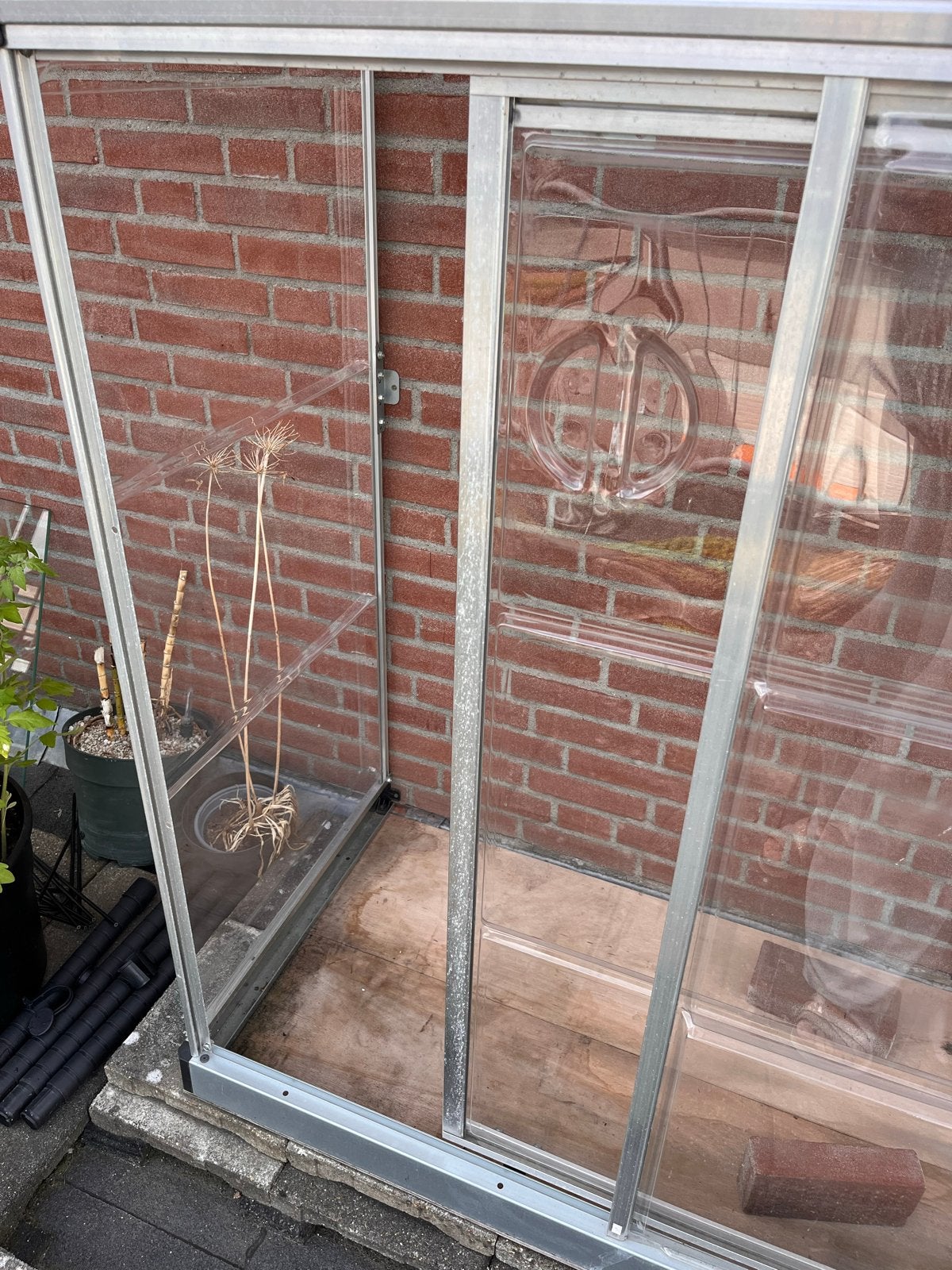 Canopia Muurkas Lean To 4x2/0.6x1.3 - Zo goed als nieuw, Tuin en Terras, Kassen, Ophalen, Muurkas, Aluminium, Polycarbonaat