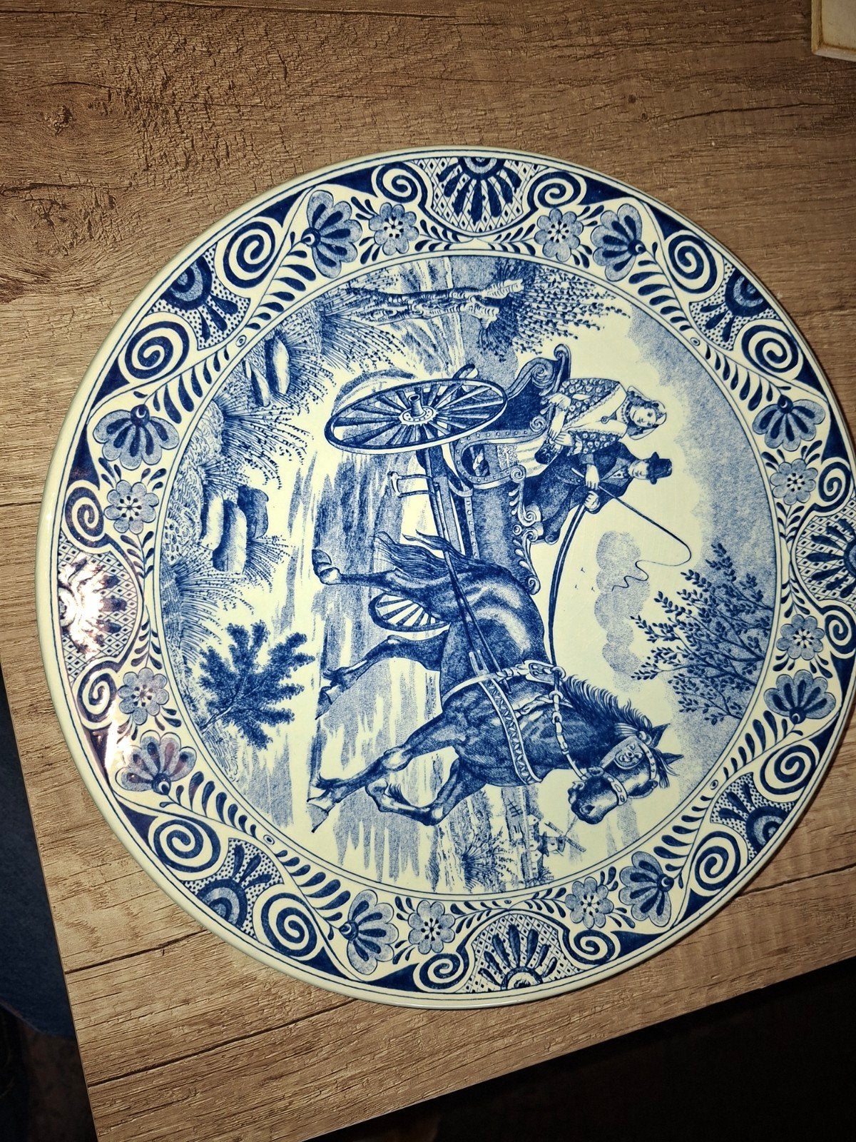 delfts blauw borden, Ophalen