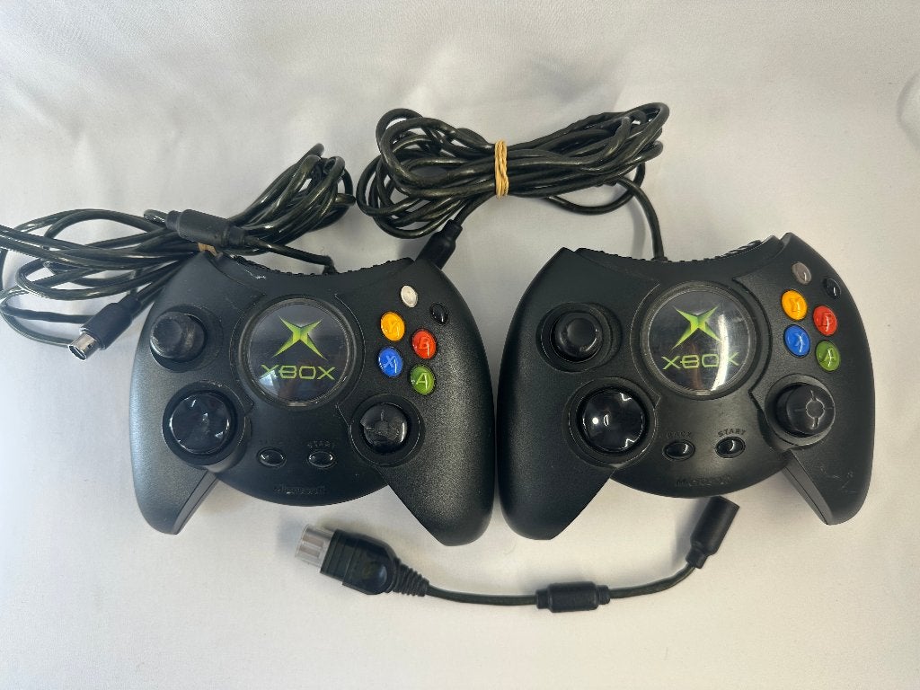 Xbox Original Duke Controllers DEFECT 2 stuks, Met 2 controllers, Onbekend, Ophalen of Verzenden, Onbekend