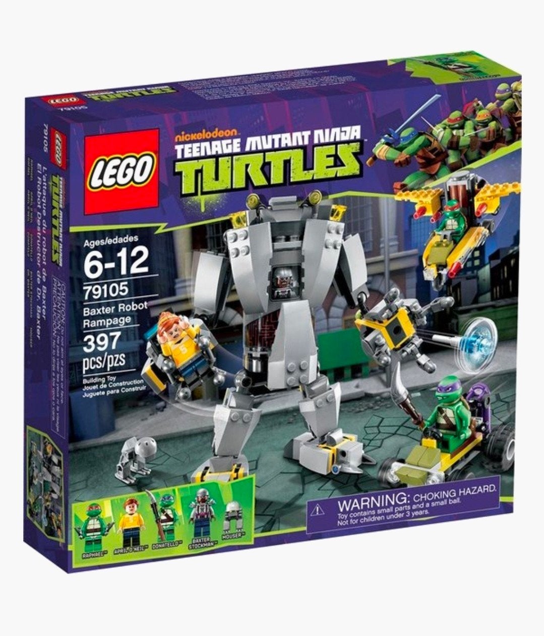Lego 79105 Teenage Mutant Ninja Turtles Baxter Robot Rampage, Compleet, Overige thema's, Lego, Ophalen of Verzenden