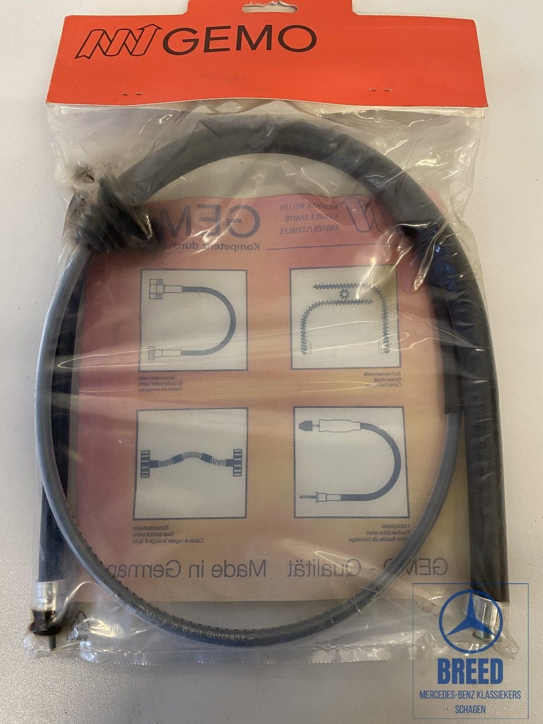 NOS kilometertellerkabel voor Mercedes-Benz W124 met M102 mo, -, Nieuw, Ophalen of Verzenden, -