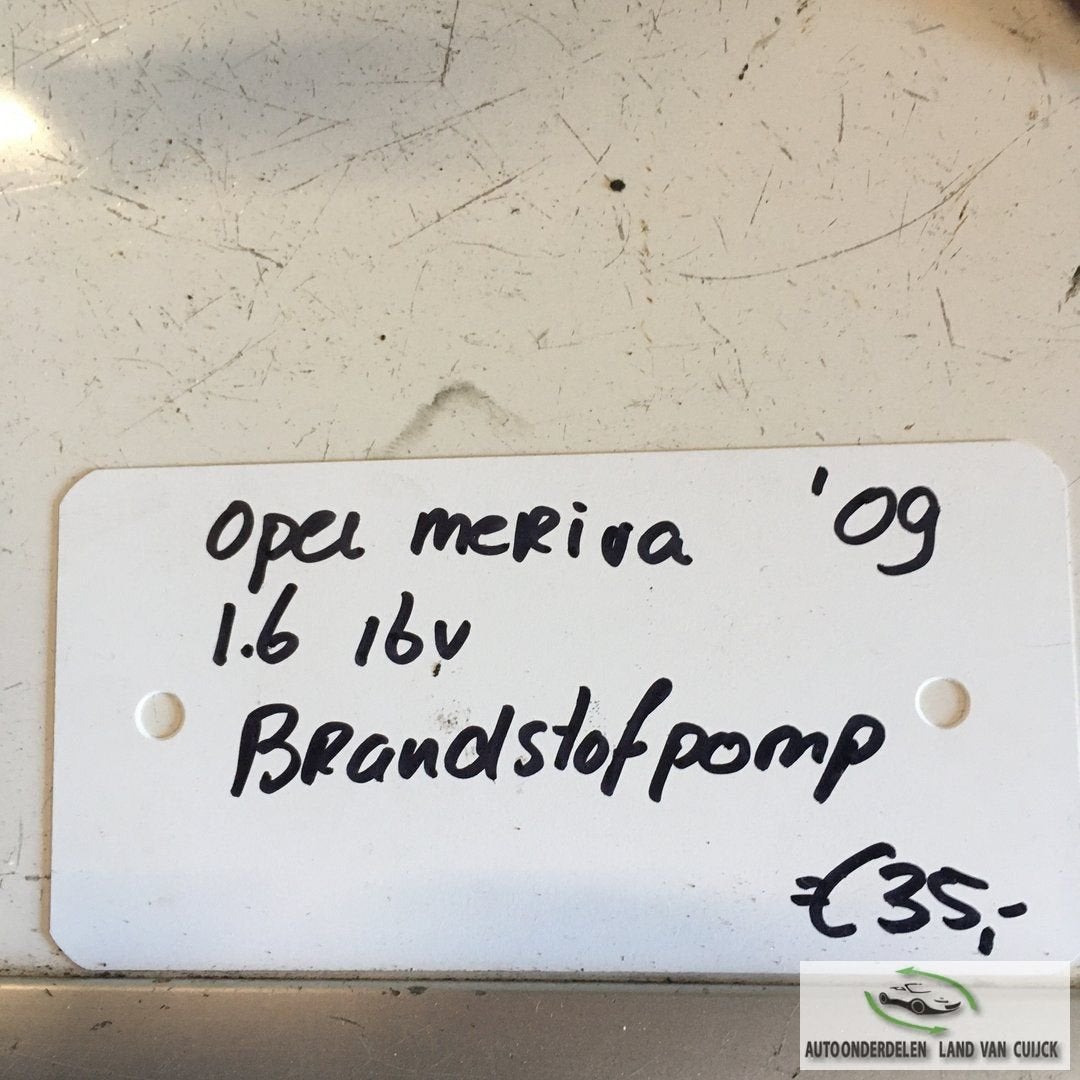 Opel Meriva 1.6 16v 2009 Brandstofpomp, Gebruikt, -, -, Ophalen of Verzenden