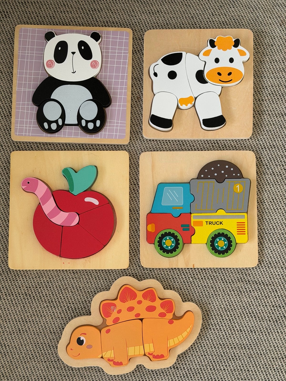 Houten Puzzels voor Kinderen - Dieren en Voertuigen, Ophalen, Zo goed als nieuw, Overige typen