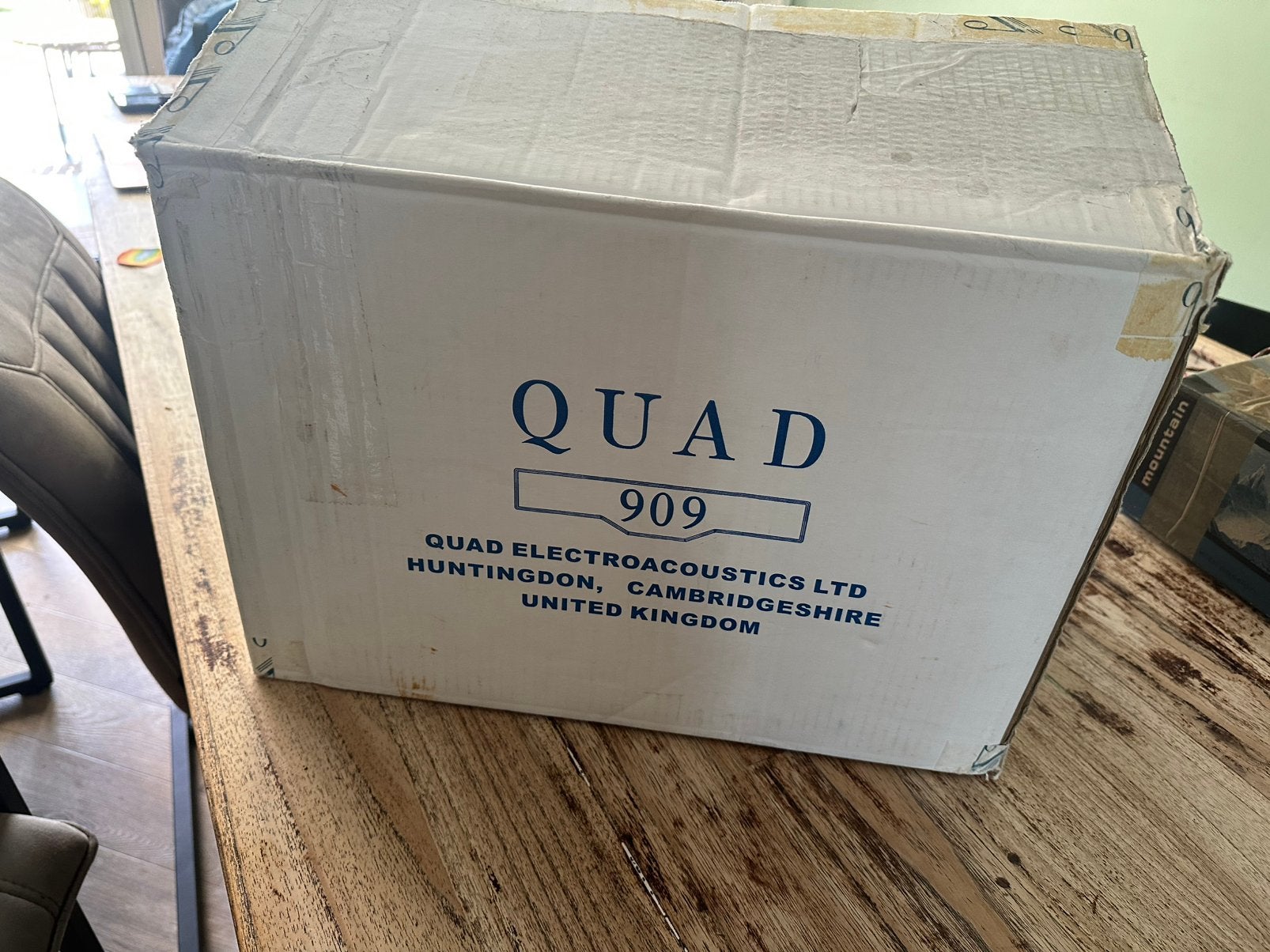 Quad 909 doos, Audio, Tv en Foto, Ophalen of Verzenden, Zo goed als nieuw, Minder dan 60 watt, Overige merken