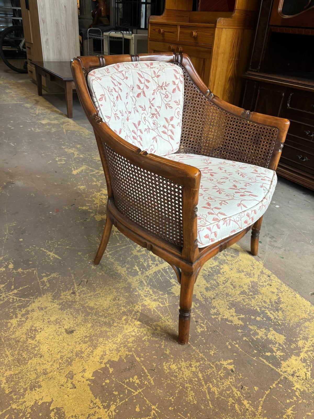 Ouderwetse Rotan fauteuil - 70x70x45H, Antiek en Kunst, Ophalen of Verzenden