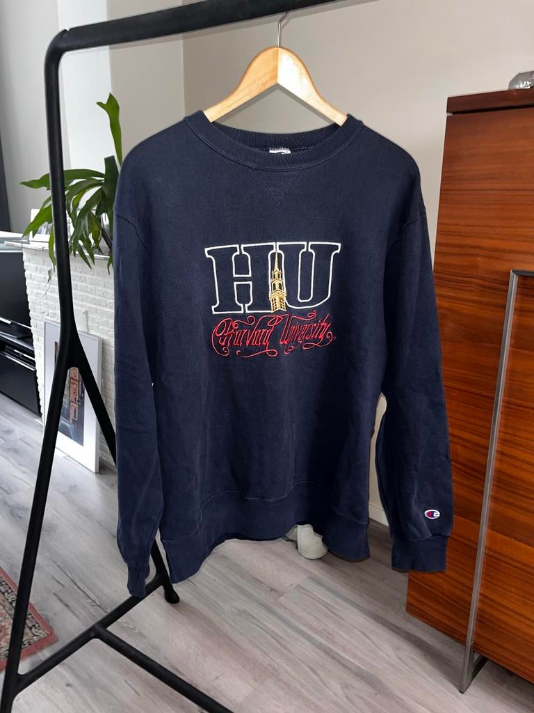 Vintage Harvard Champion sweater met borduurwerk XL, Ophalen of Verzenden, Zo goed als nieuw