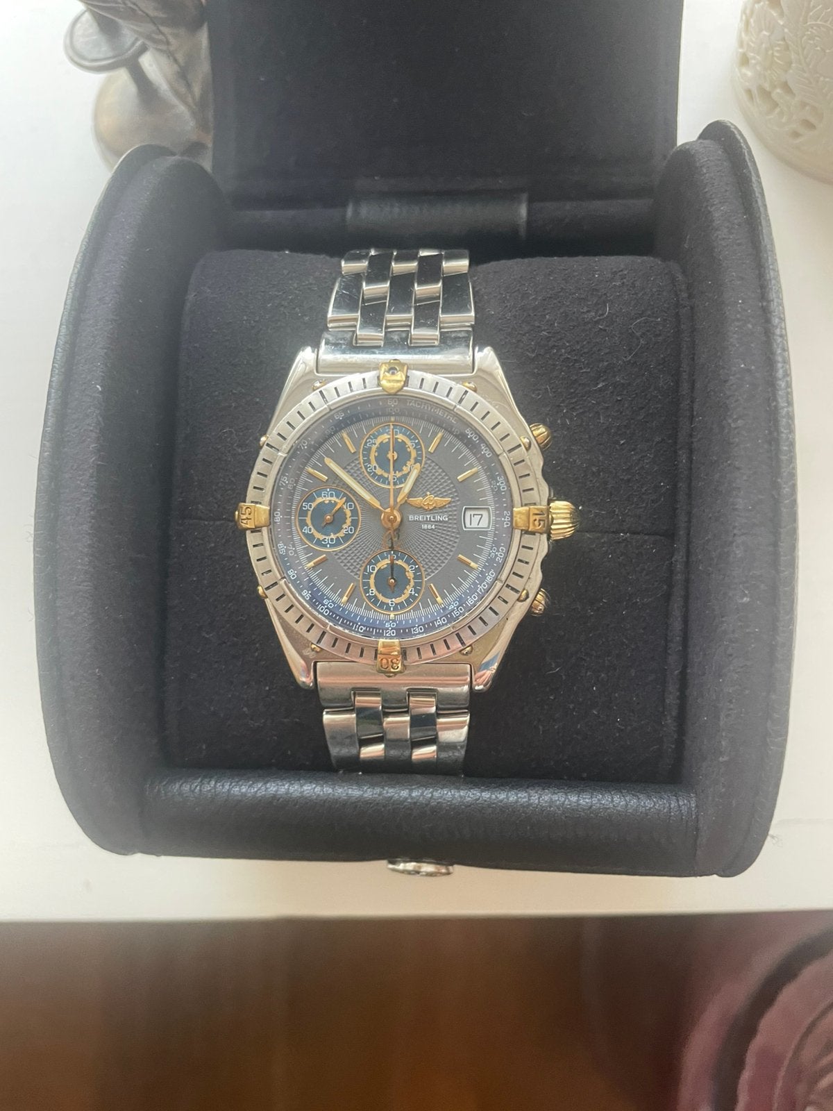 Breitling. Chronomat.  39 mm, Ophalen, Staal, Staal, Breitling
