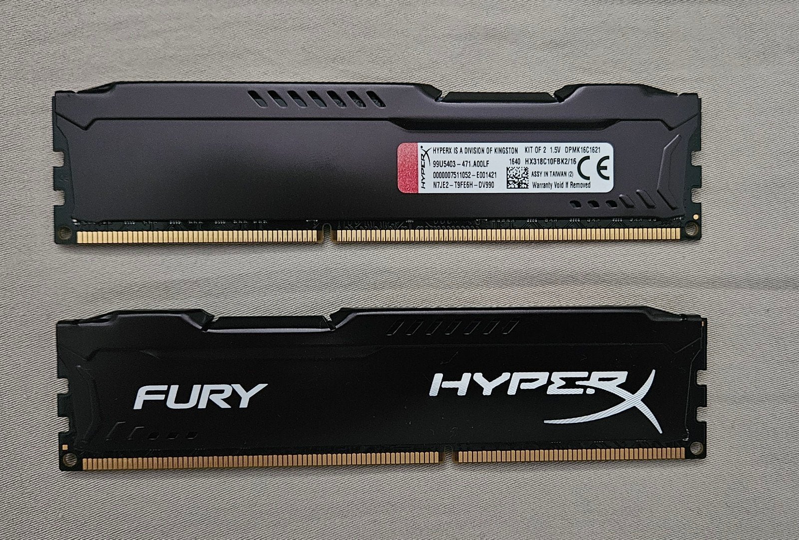 HyperX FURY DDR3 RAM Geheugen (2x8GB) 16GB Kit, Computers en Software, RAM geheugen, DDR3, Ophalen of Verzenden, Zo goed als nieuw