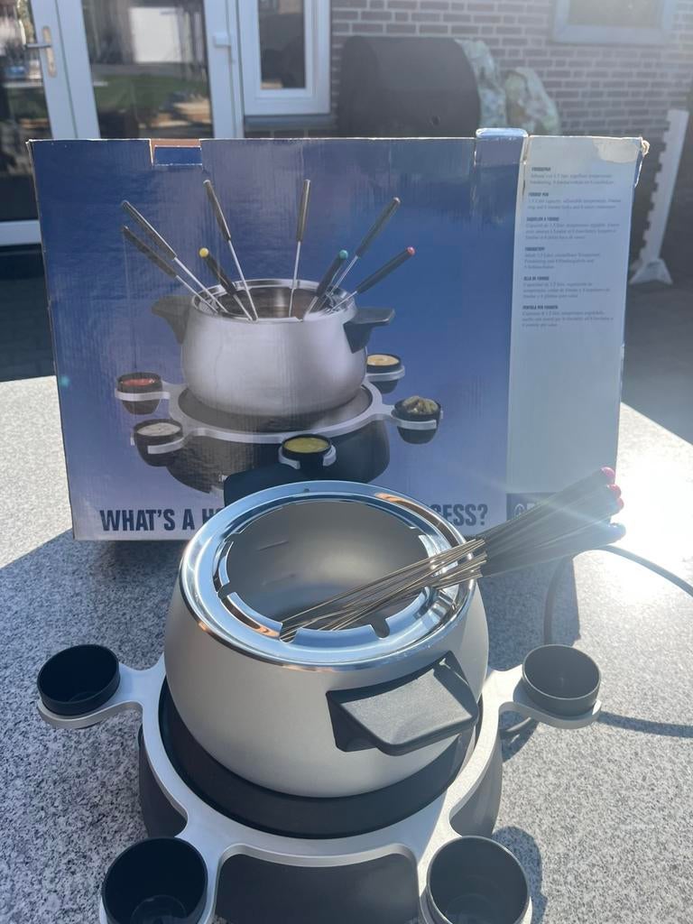 Fonduepan, Ophalen of Verzenden, Zo goed als nieuw, Elektrisch, Fonduepan