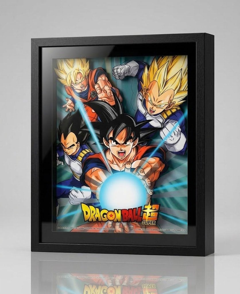 Partij Dragonball Z 3-D afbeelding in lijst, NHP International, Overige merken, Overige kleuren, Ophalen of Verzenden