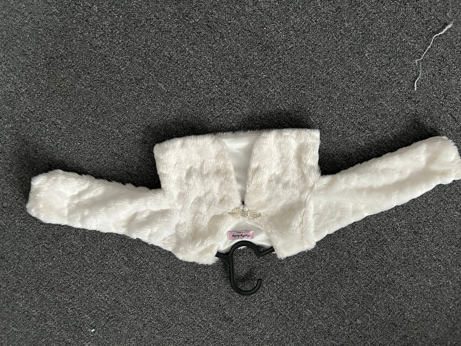 Wit bont bolero vestje voor baby's - Pretty Baby, Ophalen of Verzenden, Zo goed als nieuw, Meisje