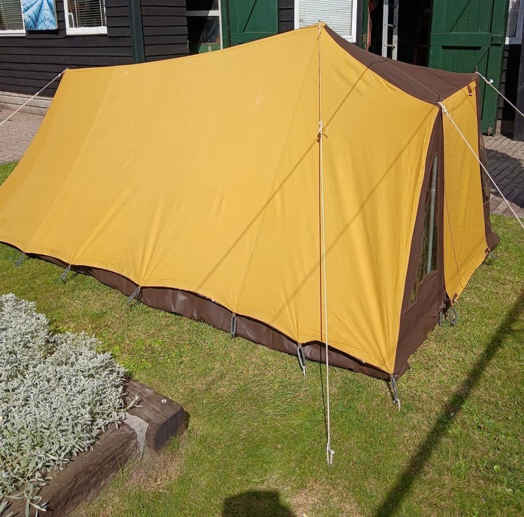 Mooie vintage / retro tent (KATOEN) 2 persoons, Ophalen, Gebruikt