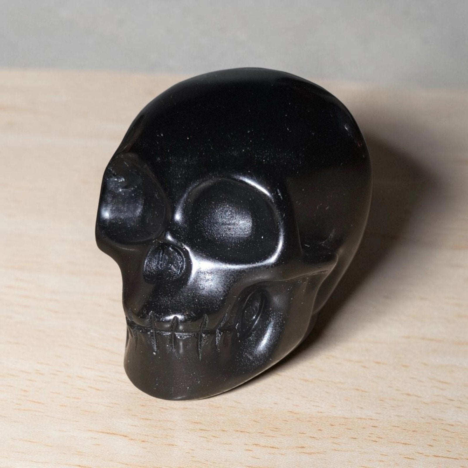 Obsidiaan schedel, Ophalen of Verzenden, Mineraal