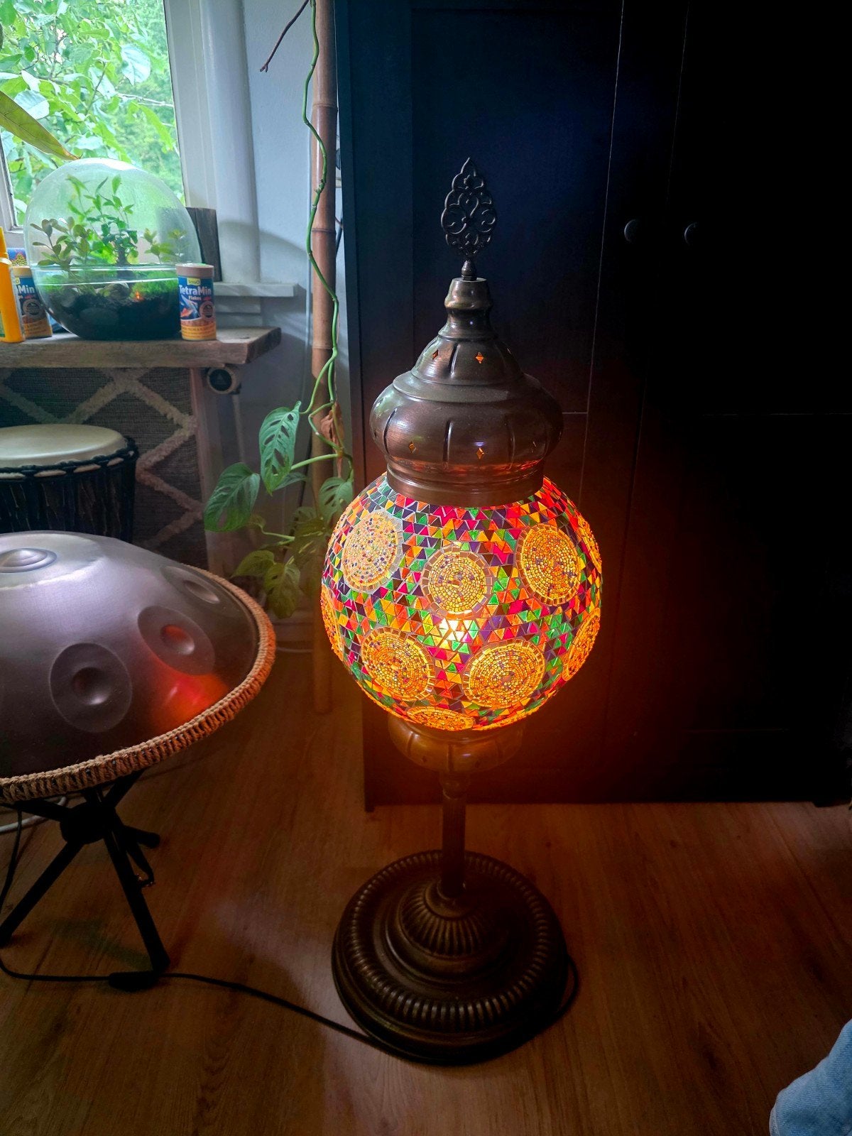 Set van 3 Turkse mozaïek lampen, Ophalen, Gebruikt, Turks, Mozaïek, Oosters, E14 (klein)