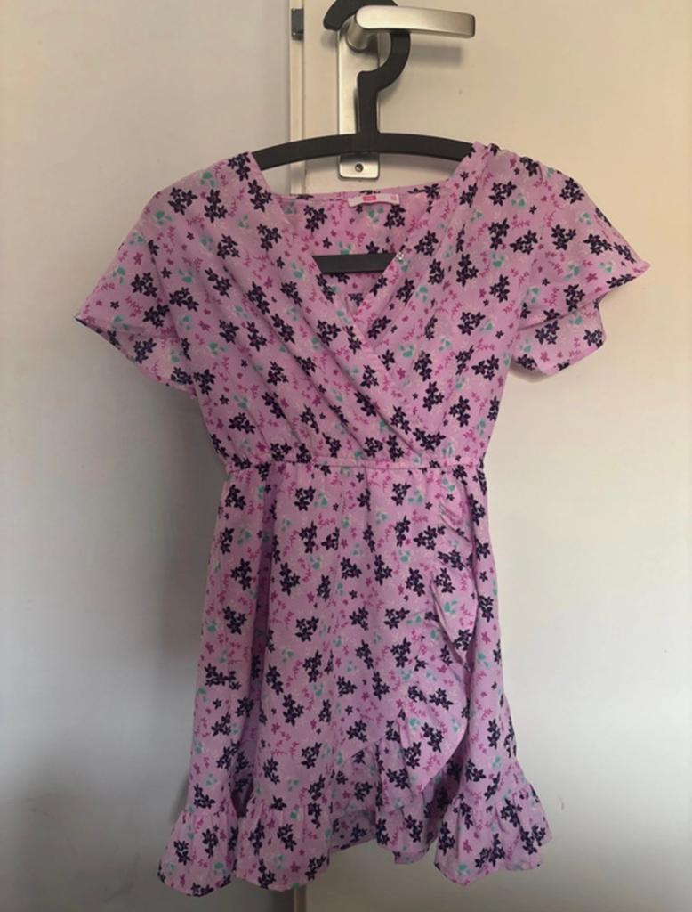 WE jurk met bloemenprint maat 134, Kinderen en Baby's, Kinderkleding | Maat 134, Ophalen of Verzenden, Gebruikt, Meisje, Jurk of Rok