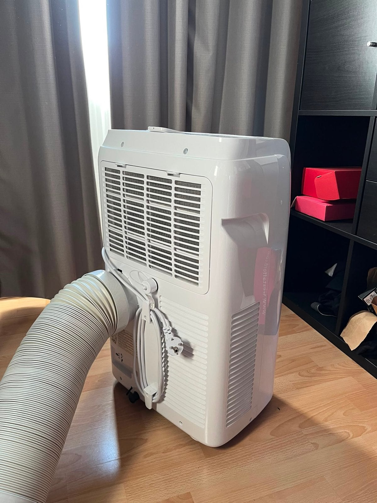 Qlima P522 Mobiele Airco met Afvoerslang en Raamafdichting, Ophalen, Minder dan 60 m³, 3 snelheden of meer, Zo goed als nieuw